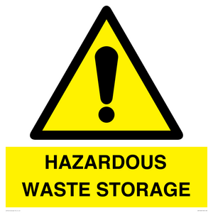 HAZARDOUS WASTE STORAGE